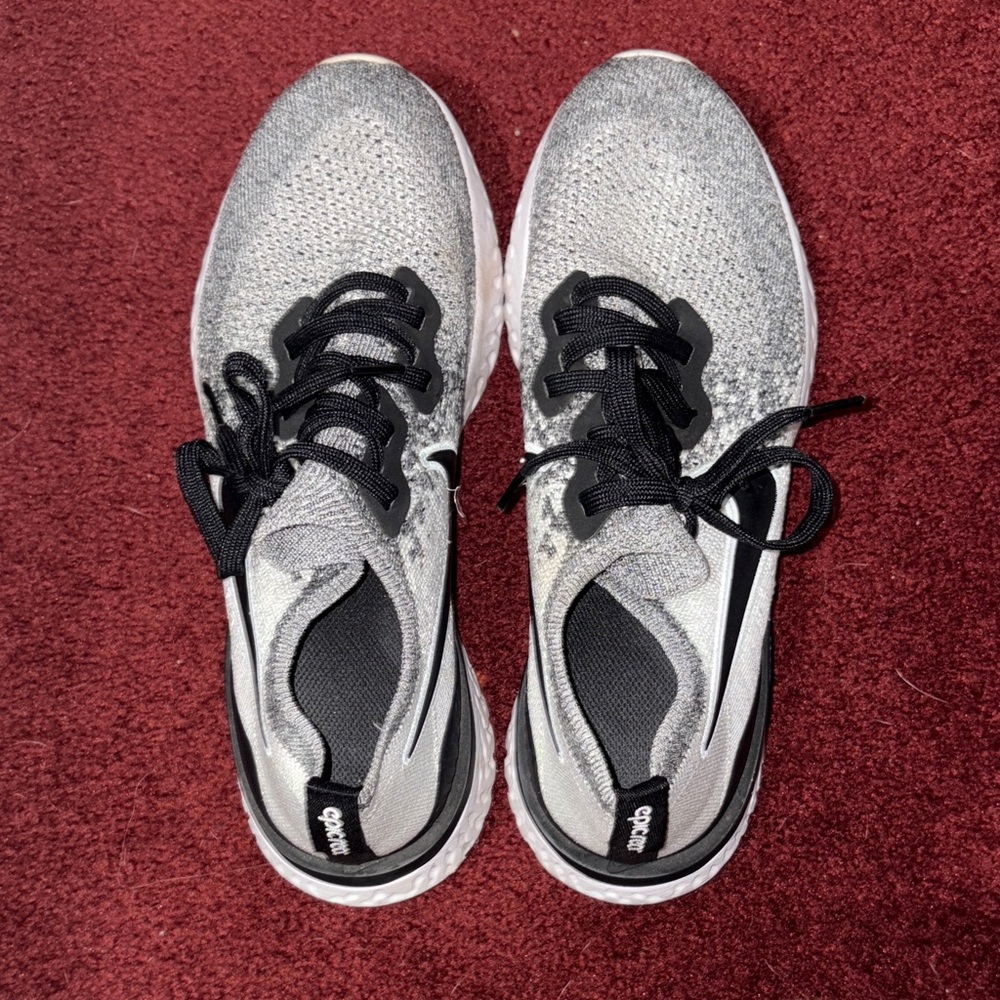 Nike Black and Gray Running Shoes